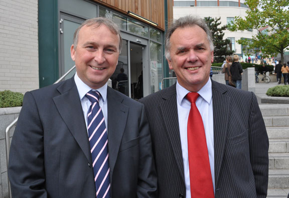 Councillor Ian Ward & Councillor Sir Albert
Bore