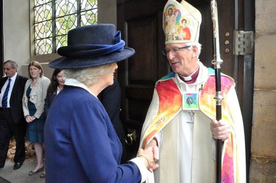 HRH Duchess of Cornwall meeting Bishop David, Bishop
of Birmingham