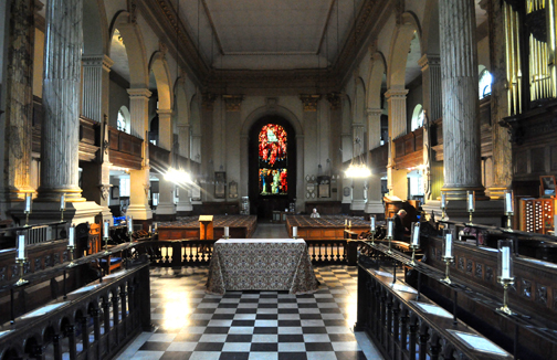 Interior of
Birmingham Cathedral