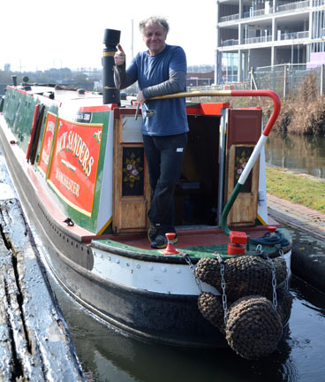Nick on his
Narrowboat