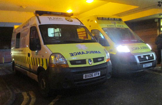 St John
Ambulance & West Midlands Ambulance